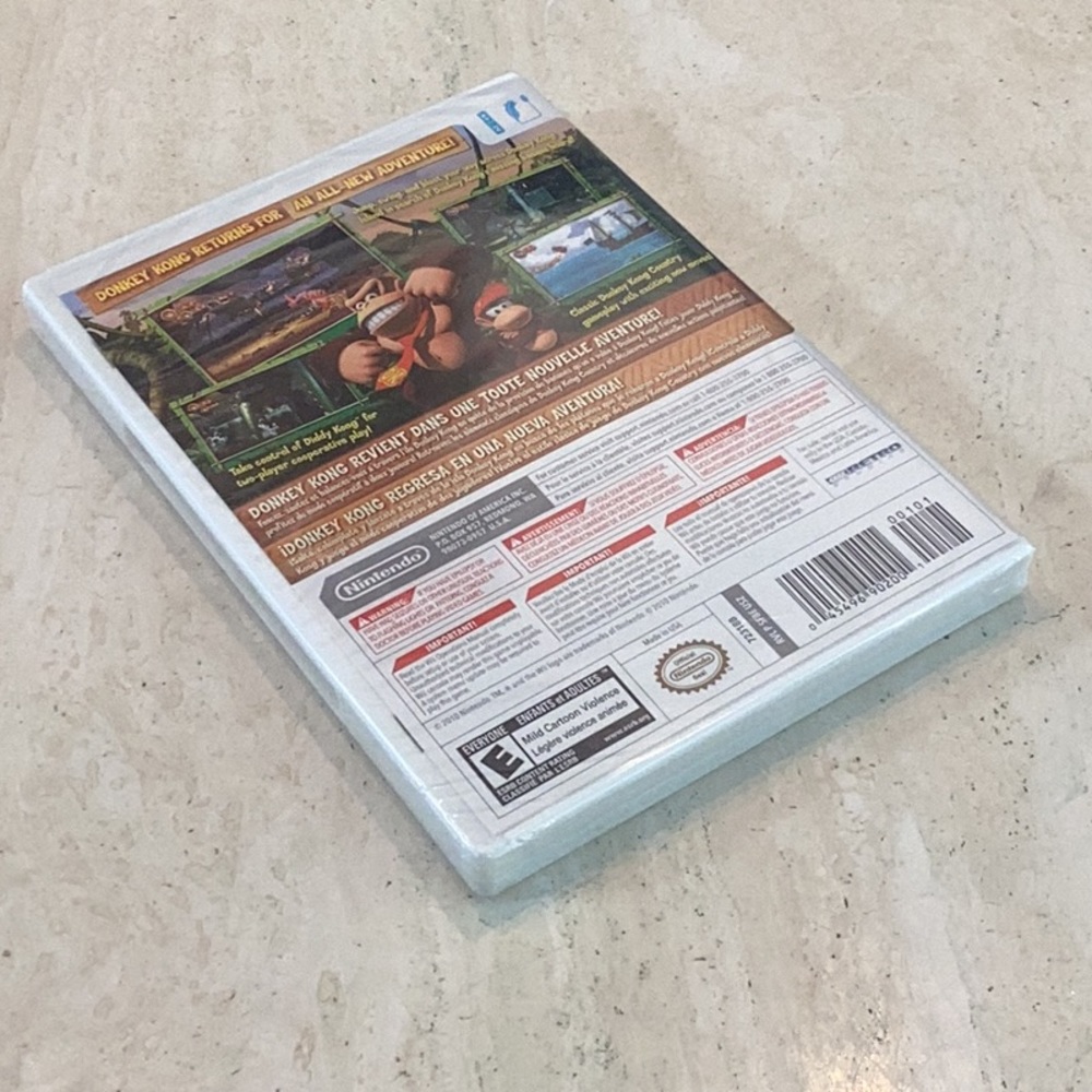 New Factory Sealed Donkey Kong Country Returns Nintendo Wii Game - Picture 3 of 9